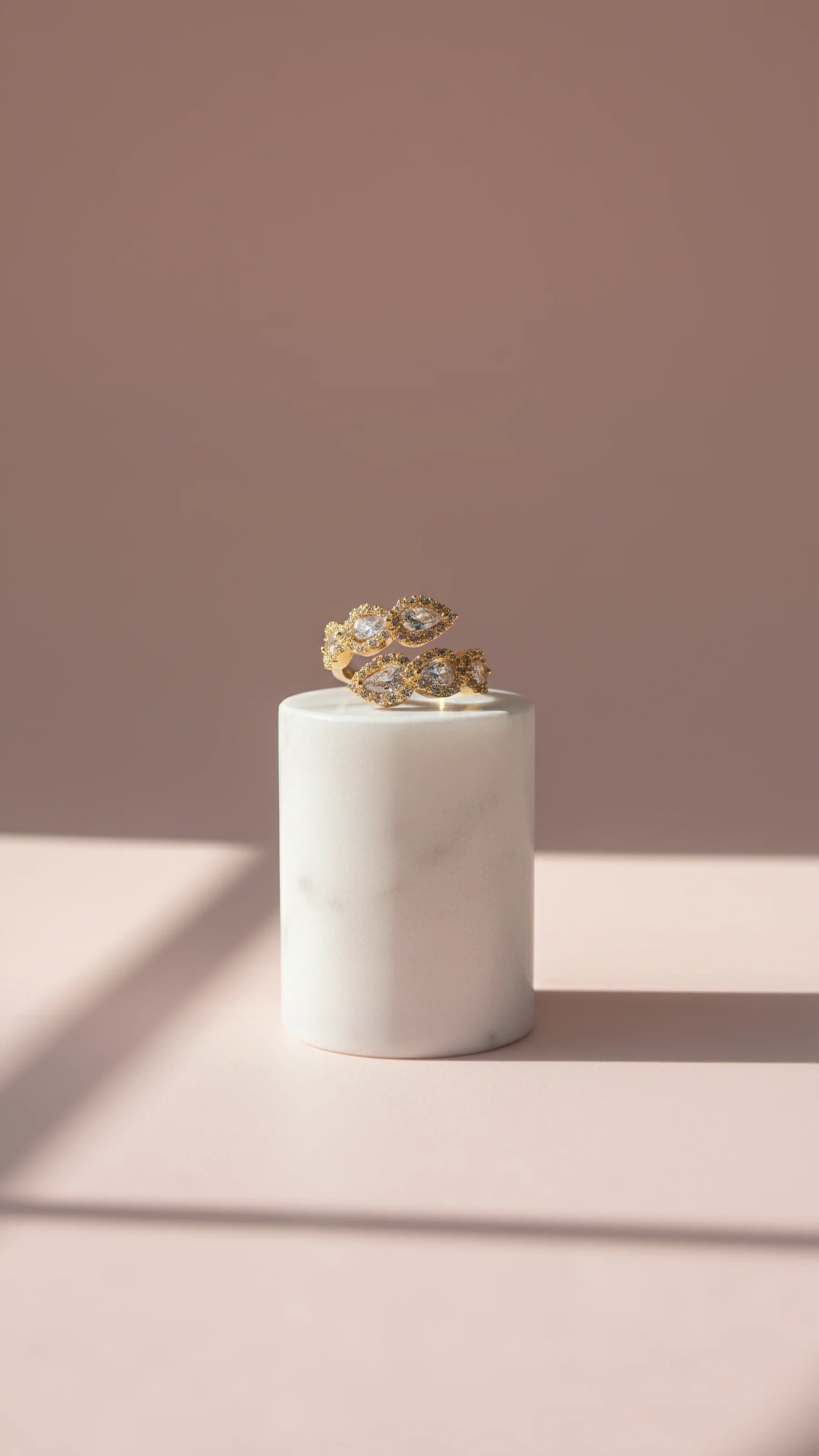 14k Gold Plated Free Size Ring